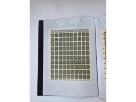 1922/23, Bestand von rund 390 Bogen, dabei OPD-Drucke und bessere wie 330B mehrfach und 334B, teils fehlerhaft bzw. gefaltet/