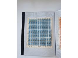 1922/23, Bestand von rund 390 Bogen, dabei OPD-Drucke und bessere wie 330B mehrfach und 334B, teils fehlerhaft bzw. gefaltet/