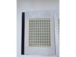 1922/23, Bestand von rund 390 Bogen, dabei OPD-Drucke und bessere wie 330B mehrfach und 334B, teils fehlerhaft bzw. gefaltet/