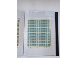 1922/23, Bestand von rund 390 Bogen, dabei OPD-Drucke und bessere wie 330B mehrfach und 334B, teils fehlerhaft bzw. gefaltet/