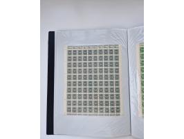 1922/23, Bestand von rund 390 Bogen, dabei OPD-Drucke und bessere wie 330B mehrfach und 334B, teils fehlerhaft bzw. gefaltet/