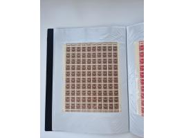 1922/23, Bestand von rund 390 Bogen, dabei OPD-Drucke und bessere wie 330B mehrfach und 334B, teils fehlerhaft bzw. gefaltet/