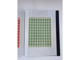 1922/23, Bestand von rund 390 Bogen, dabei OPD-Drucke und bessere wie 330B mehrfach und 334B, teils fehlerhaft bzw. gefaltet/