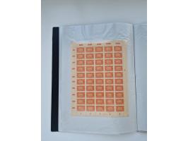 1922/23, Bestand von rund 390 Bogen, dabei OPD-Drucke und bessere wie 330B mehrfach und 334B, teils fehlerhaft bzw. gefaltet/