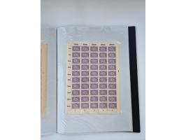 1922/23, Bestand von rund 390 Bogen, dabei OPD-Drucke und bessere wie 330B mehrfach und 334B, teils fehlerhaft bzw. gefaltet/