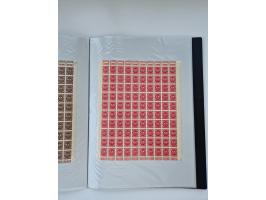 1922/23, Bestand von rund 390 Bogen, dabei OPD-Drucke und bessere wie 330B mehrfach und 334B, teils fehlerhaft bzw. gefaltet/