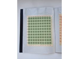 1922/23, Bestand von rund 390 Bogen, dabei OPD-Drucke und bessere wie 330B mehrfach und 334B, teils fehlerhaft bzw. gefaltet/
