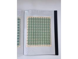 1922/23, Bestand von rund 390 Bogen, dabei OPD-Drucke und bessere wie 330B mehrfach und 334B, teils fehlerhaft bzw. gefaltet/