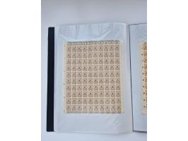 1922/23, Bestand von rund 390 Bogen, dabei OPD-Drucke und bessere wie 330B mehrfach und 334B, teils fehlerhaft bzw. gefaltet/