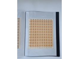 1922/23, Bestand von rund 390 Bogen, dabei OPD-Drucke und bessere wie 330B mehrfach und 334B, teils fehlerhaft bzw. gefaltet/