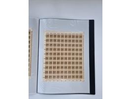 1922/23, Bestand von rund 390 Bogen, dabei OPD-Drucke und bessere wie 330B mehrfach und 334B, teils fehlerhaft bzw. gefaltet/