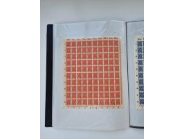 1922/23, Bestand von rund 390 Bogen, dabei OPD-Drucke und bessere wie 330B mehrfach und 334B, teils fehlerhaft bzw. gefaltet/