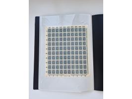 1922/23, Bestand von rund 390 Bogen, dabei OPD-Drucke und bessere wie 330B mehrfach und 334B, teils fehlerhaft bzw. gefaltet/