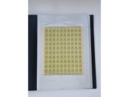 1922/23, Bestand von rund 390 Bogen, dabei OPD-Drucke und bessere wie 330B mehrfach und 334B, teils fehlerhaft bzw. gefaltet/