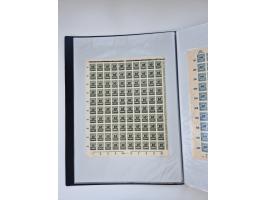 1922/23, Bestand von rund 390 Bogen, dabei OPD-Drucke und bessere wie 330B mehrfach und 334B, teils fehlerhaft bzw. gefaltet/