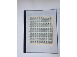 1922/23, Bestand von rund 390 Bogen, dabei OPD-Drucke und bessere wie 330B mehrfach und 334B, teils fehlerhaft bzw. gefaltet/