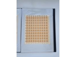 1922/23, Bestand von rund 390 Bogen, dabei OPD-Drucke und bessere wie 330B mehrfach und 334B, teils fehlerhaft bzw. gefaltet/