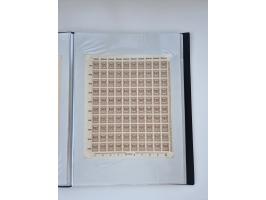 1922/23, Bestand von rund 390 Bogen, dabei OPD-Drucke und bessere wie 330B mehrfach und 334B, teils fehlerhaft bzw. gefaltet/