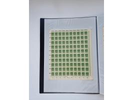 1922/23, Bestand von rund 390 Bogen, dabei OPD-Drucke und bessere wie 330B mehrfach und 334B, teils fehlerhaft bzw. gefaltet/