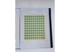 1922/23, Bestand von rund 390 Bogen, dabei OPD-Drucke und bessere wie 330B mehrfach und 334B, teils fehlerhaft bzw. gefaltet/