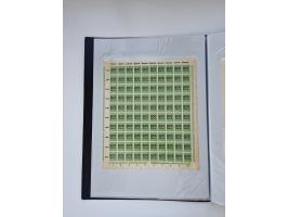 1922/23, Bestand von rund 390 Bogen, dabei OPD-Drucke und bessere wie 330B mehrfach und 334B, teils fehlerhaft bzw. gefaltet/