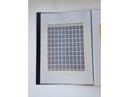 1922/23, Bestand von rund 390 Bogen, dabei OPD-Drucke und bessere wie 330B mehrfach und 334B, teils fehlerhaft bzw. gefaltet/