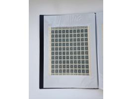 1922/23, Bestand von rund 390 Bogen, dabei OPD-Drucke und bessere wie 330B mehrfach und 334B, teils fehlerhaft bzw. gefaltet/