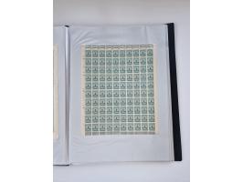 1922/23, Bestand von rund 390 Bogen, dabei OPD-Drucke und bessere wie 330B mehrfach und 334B, teils fehlerhaft bzw. gefaltet/