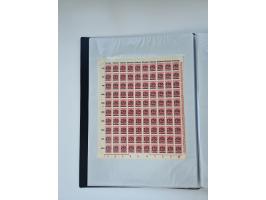 1922/23, Bestand von rund 390 Bogen, dabei OPD-Drucke und bessere wie 330B mehrfach und 334B, teils fehlerhaft bzw. gefaltet/