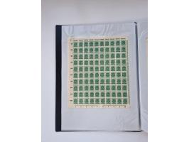 1922/23, Bestand von rund 390 Bogen, dabei OPD-Drucke und bessere wie 330B mehrfach und 334B, teils fehlerhaft bzw. gefaltet/