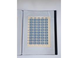 1922/23, Bestand von rund 390 Bogen, dabei OPD-Drucke und bessere wie 330B mehrfach und 334B, teils fehlerhaft bzw. gefaltet/