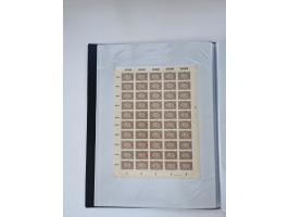 1922/23, Bestand von rund 390 Bogen, dabei OPD-Drucke und bessere wie 330B mehrfach und 334B, teils fehlerhaft bzw. gefaltet/