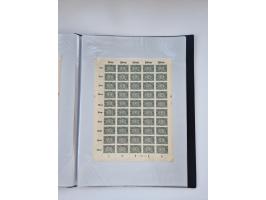 1922/23, Bestand von rund 390 Bogen, dabei OPD-Drucke und bessere wie 330B mehrfach und 334B, teils fehlerhaft bzw. gefaltet/