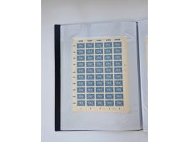 1922/23, Bestand von rund 390 Bogen, dabei OPD-Drucke und bessere wie 330B mehrfach und 334B, teils fehlerhaft bzw. gefaltet/