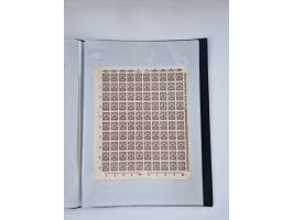 1922/23, Bestand von rund 390 Bogen, dabei OPD-Drucke und bessere wie 330B mehrfach und 334B, teils fehlerhaft bzw. gefaltet/