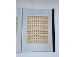 1922/23, Bestand von rund 390 Bogen, dabei OPD-Drucke und bessere wie 330B mehrfach und 334B, teils fehlerhaft bzw. gefaltet/