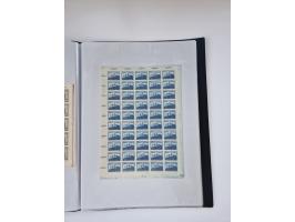 1922/23, Bestand von rund 390 Bogen, dabei OPD-Drucke und bessere wie 330B mehrfach und 334B, teils fehlerhaft bzw. gefaltet/