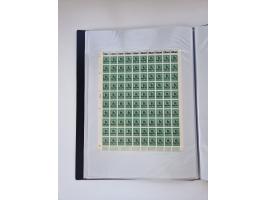 1922/23, Bestand von rund 390 Bogen, dabei OPD-Drucke und bessere wie 330B mehrfach und 334B, teils fehlerhaft bzw. gefaltet/