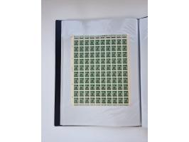 1922/23, Bestand von rund 390 Bogen, dabei OPD-Drucke und bessere wie 330B mehrfach und 334B, teils fehlerhaft bzw. gefaltet/