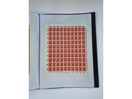 1922/23, Bestand von rund 390 Bogen, dabei OPD-Drucke und bessere wie 330B mehrfach und 334B, teils fehlerhaft bzw. gefaltet/