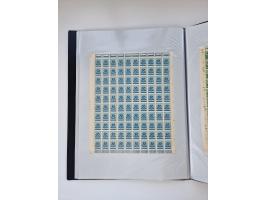 1922/23, Bestand von rund 390 Bogen, dabei OPD-Drucke und bessere wie 330B mehrfach und 334B, teils fehlerhaft bzw. gefaltet/