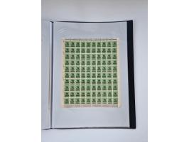 1922/23, Bestand von rund 390 Bogen, dabei OPD-Drucke und bessere wie 330B mehrfach und 334B, teils fehlerhaft bzw. gefaltet/