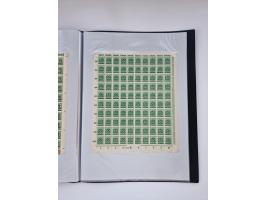 1922/23, Bestand von rund 390 Bogen, dabei OPD-Drucke und bessere wie 330B mehrfach und 334B, teils fehlerhaft bzw. gefaltet/