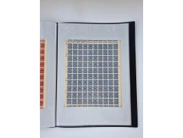 1922/23, Bestand von rund 390 Bogen, dabei OPD-Drucke und bessere wie 330B mehrfach und 334B, teils fehlerhaft bzw. gefaltet/