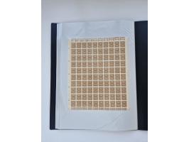 1922/23, Bestand von rund 390 Bogen, dabei OPD-Drucke und bessere wie 330B mehrfach und 334B, teils fehlerhaft bzw. gefaltet/