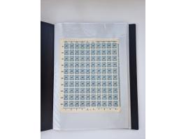 1922/23, Bestand von rund 390 Bogen, dabei OPD-Drucke und bessere wie 330B mehrfach und 334B, teils fehlerhaft bzw. gefaltet/