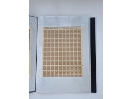 1922/23, Bestand von rund 390 Bogen, dabei OPD-Drucke und bessere wie 330B mehrfach und 334B, teils fehlerhaft bzw. gefaltet/