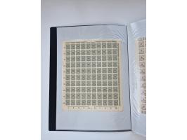 1922/23, Bestand von rund 390 Bogen, dabei OPD-Drucke und bessere wie 330B mehrfach und 334B, teils fehlerhaft bzw. gefaltet/