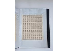 1922/23, Bestand von rund 390 Bogen, dabei OPD-Drucke und bessere wie 330B mehrfach und 334B, teils fehlerhaft bzw. gefaltet/