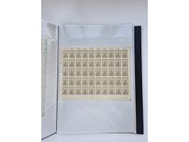 1922/23, Bestand von rund 390 Bogen, dabei OPD-Drucke und bessere wie 330B mehrfach und 334B, teils fehlerhaft bzw. gefaltet/